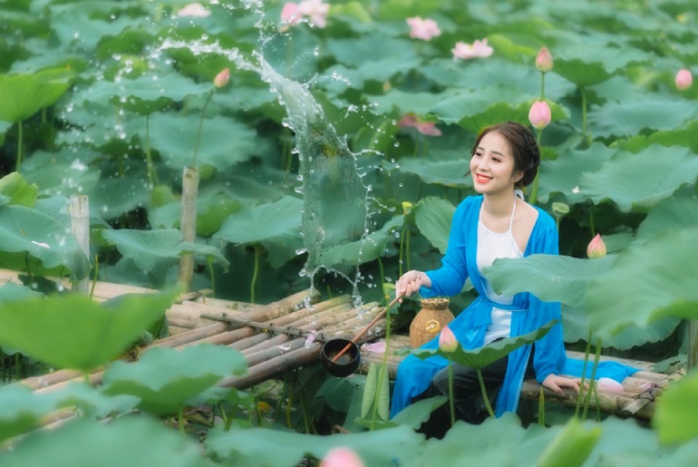 Khu Du lịch Đồng Tháp Mười - Say đắm vẻ đẹp mùa sen nở