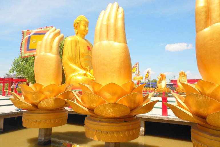 Chùa Phật học 2- Công trình tôn giáo uy nghiêm tuyệt đẹp tại Sóc Trăng