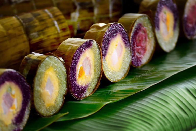 Bánh Tét Lá Cẩm Vĩnh Long – Sắc Tím Miền Tây Đậm Đà Hương Vị